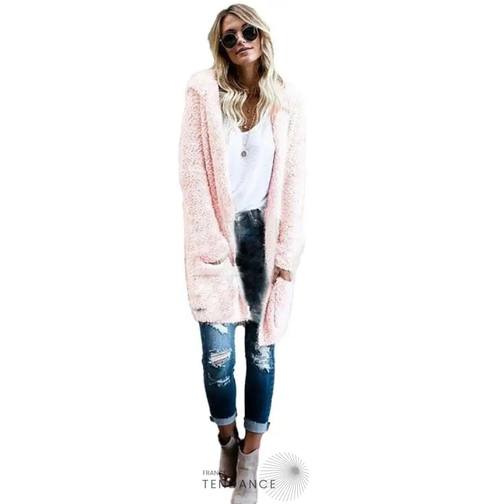 Cardigan Long à Capuche | France-Tendance