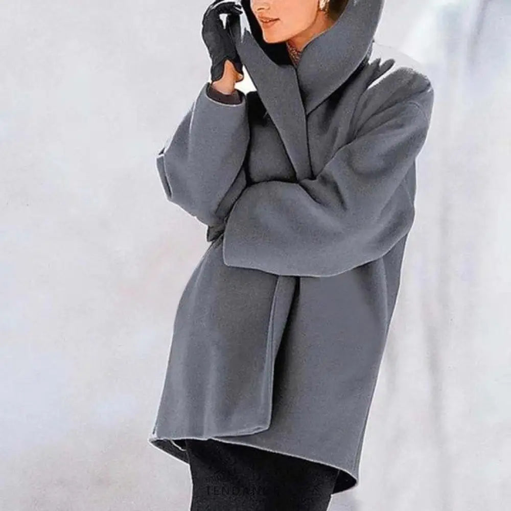 Manteau à Col Rabattu | France-Tendance