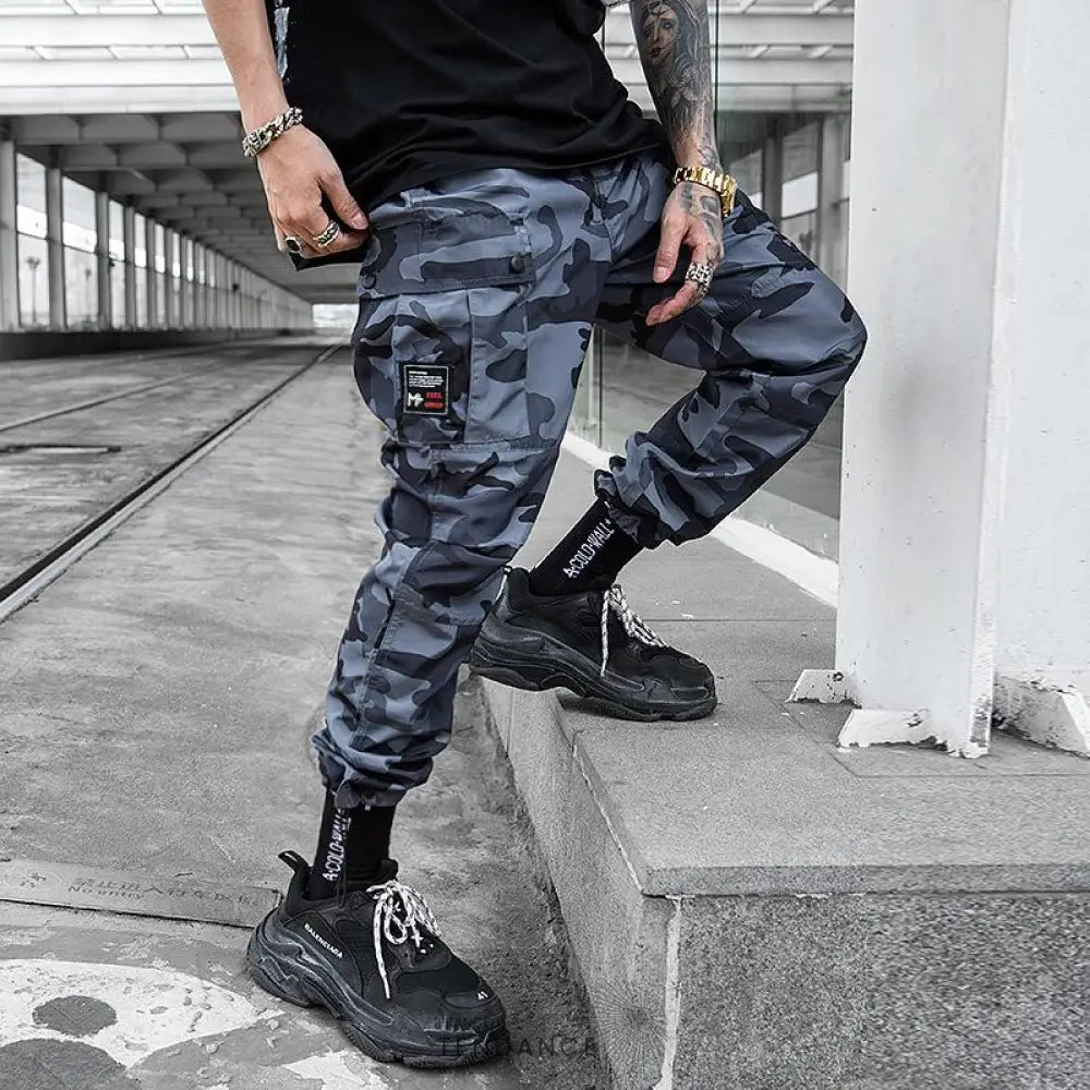 Pantalon Camo x Marine | France-Tendance