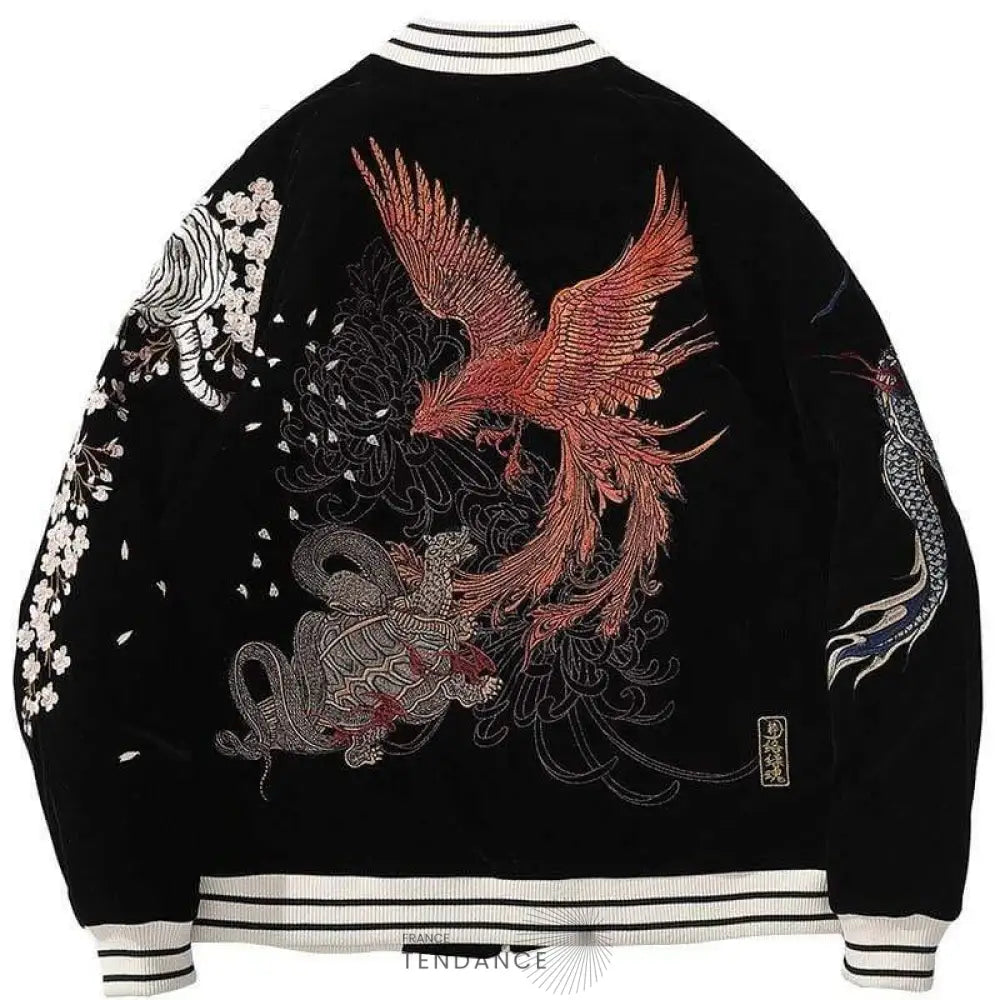Bombers Brodé Phoenix | France-Tendance