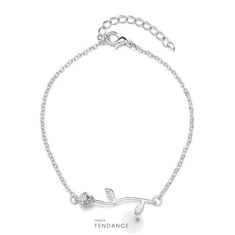 Bracelet De Cheville Avec Une Rose | France-Tendance