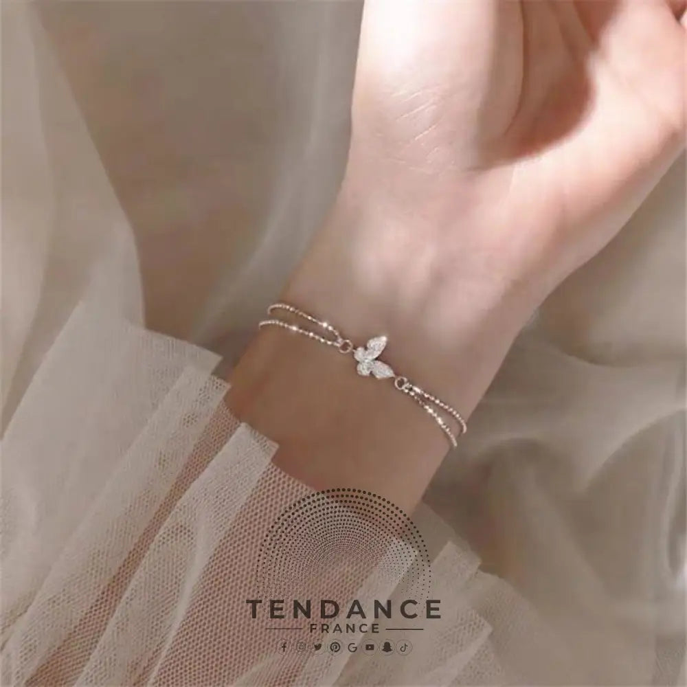 Bracelet Crystal Butterfly | France-Tendance