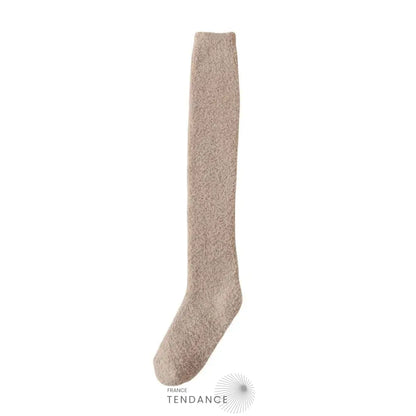 Chaussettes Montantes Chaudes & Sexy En Éponge Khaki / 35-42 Chaussettes-Femme