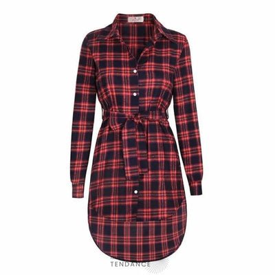 Chemise Longue à Carreaux | France-Tendance