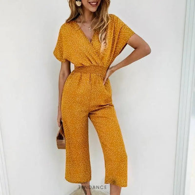 Combinaison Casual Col v | France-Tendance