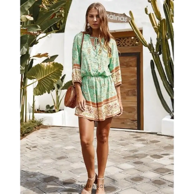 Combishort Boho Fleuri | France-Tendance