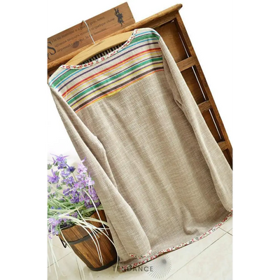 Long Chandail Patchwork | France-Tendance