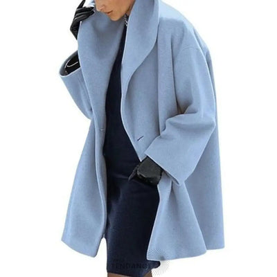 Manteau à Col Rabattu | France-Tendance