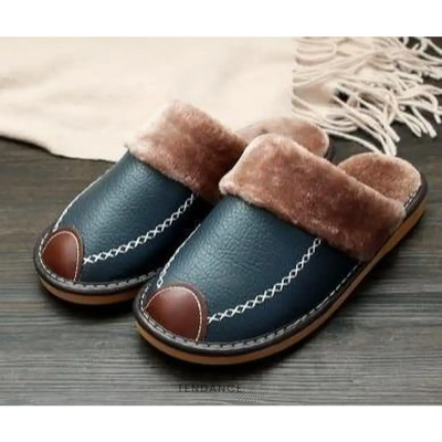Pantoufles En Cuir | France-Tendance