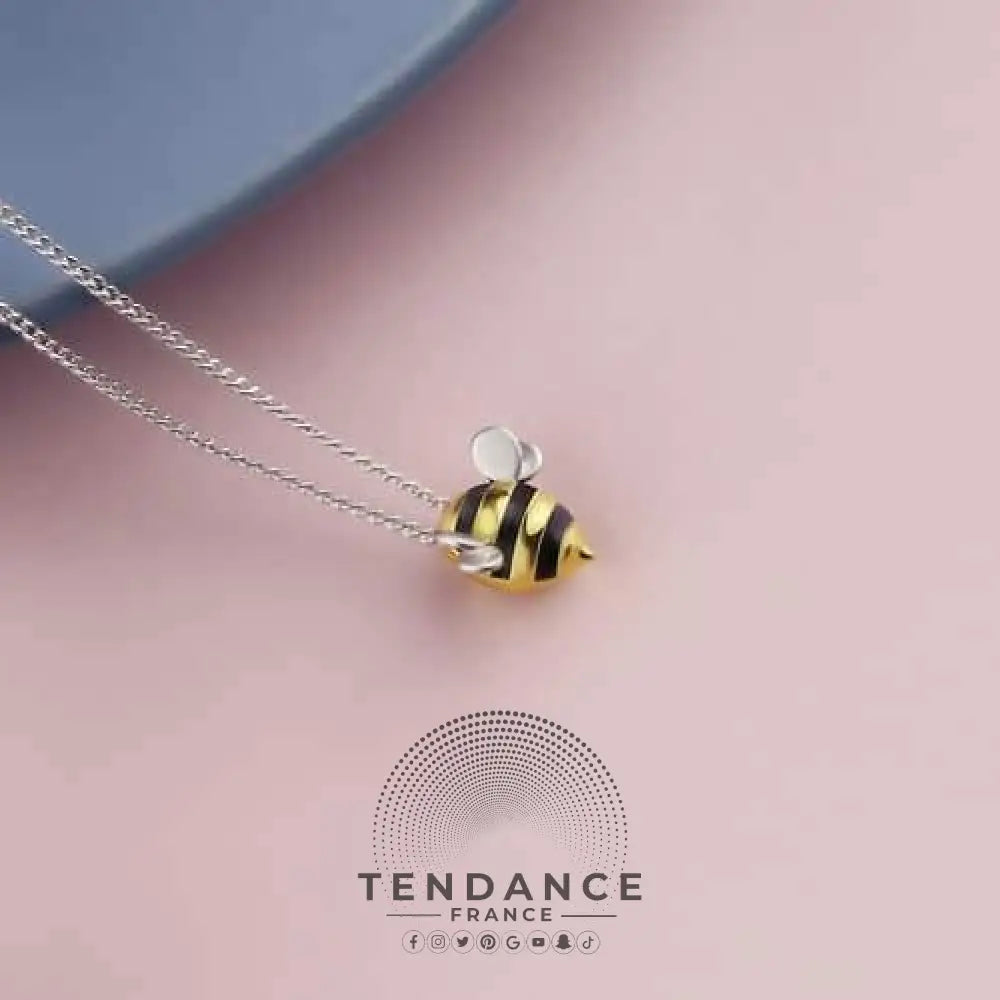 Pendentif Abeille En Argent Sterling | France-Tendance