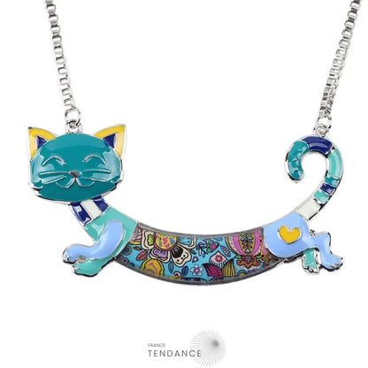 Pendentif émaillé Chat | France-Tendance