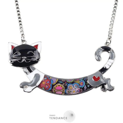 Pendentif émaillé Chat | France-Tendance