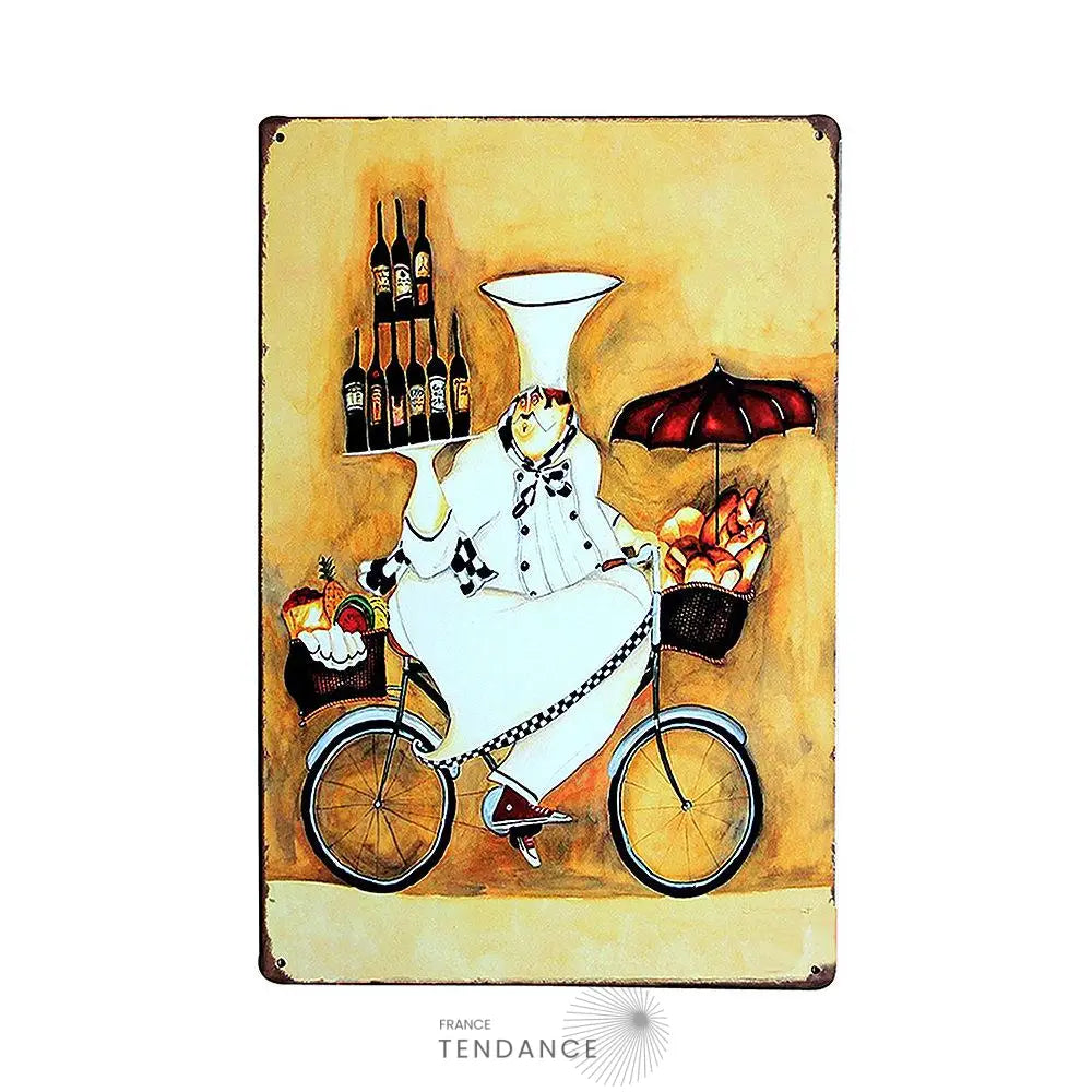 Plaque Vintage Décorative En Métal | France-Tendance
