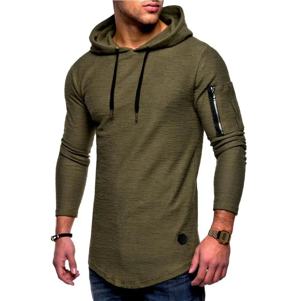 Pull à Capuche Manche Zippée | France-Tendance