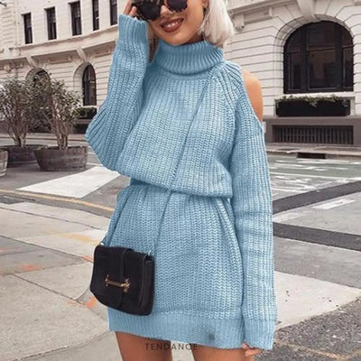 Robe-pull Epaules Nues | France-Tendance