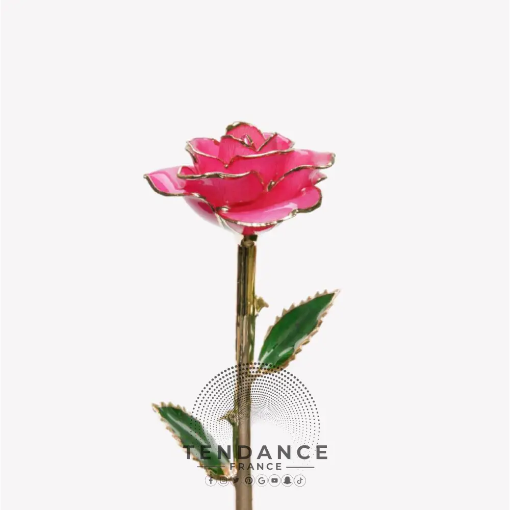 Rose éternelle En Or | France-Tendance