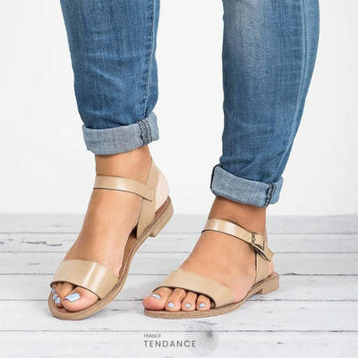 Sandales Plates Minimalistes | France-Tendance