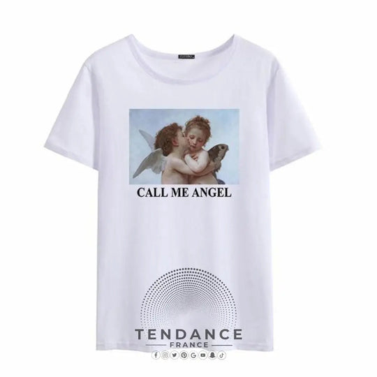 T-shirt Call Me Angel | France-Tendance