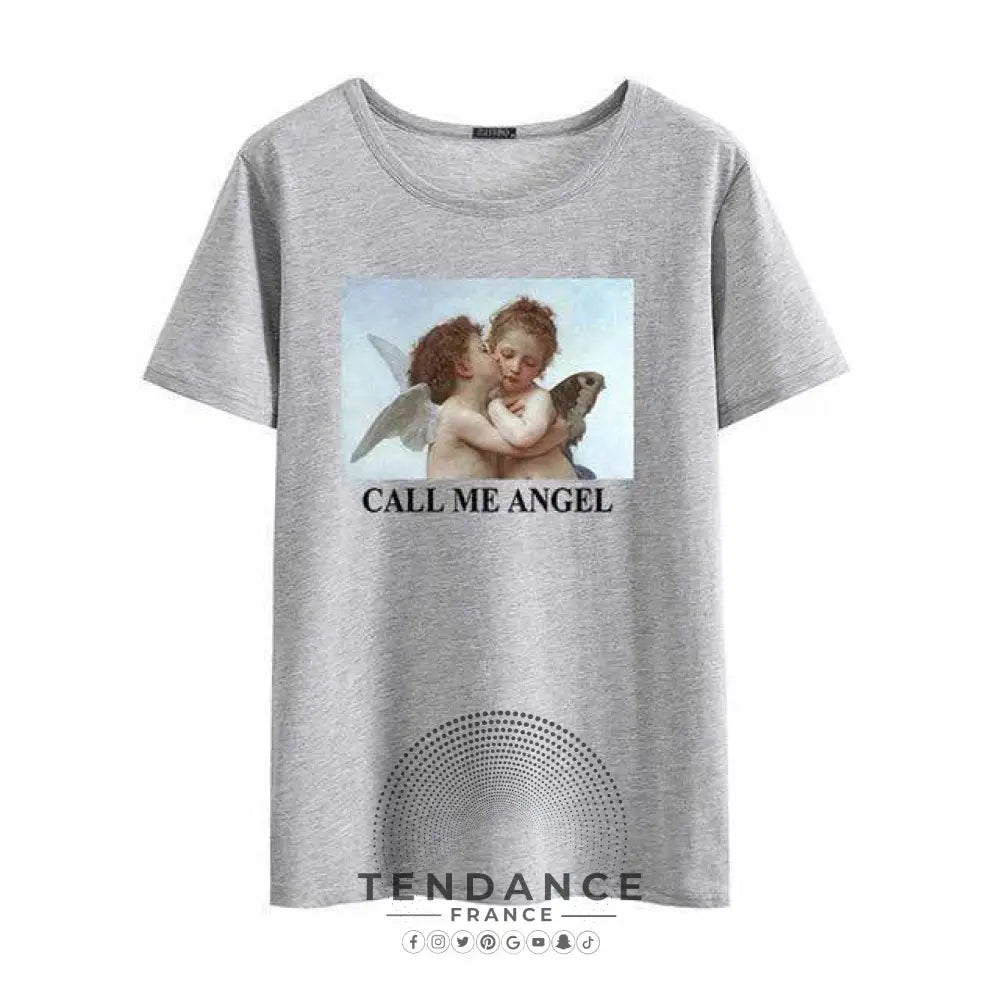 T-shirt Call Me Angel | France-Tendance