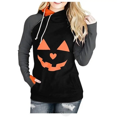Sweat Col Montant Halloween | France-Tendance