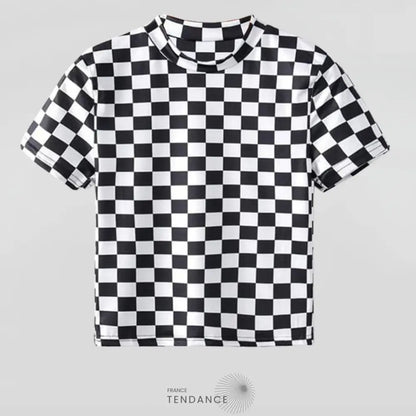T-shirt Court B&w | France-Tendance