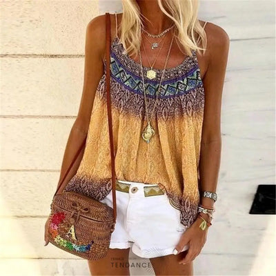 Top Bohémien à Motifs | France-Tendance
