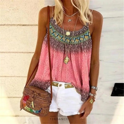 Top Bohémien à Motifs | France-Tendance