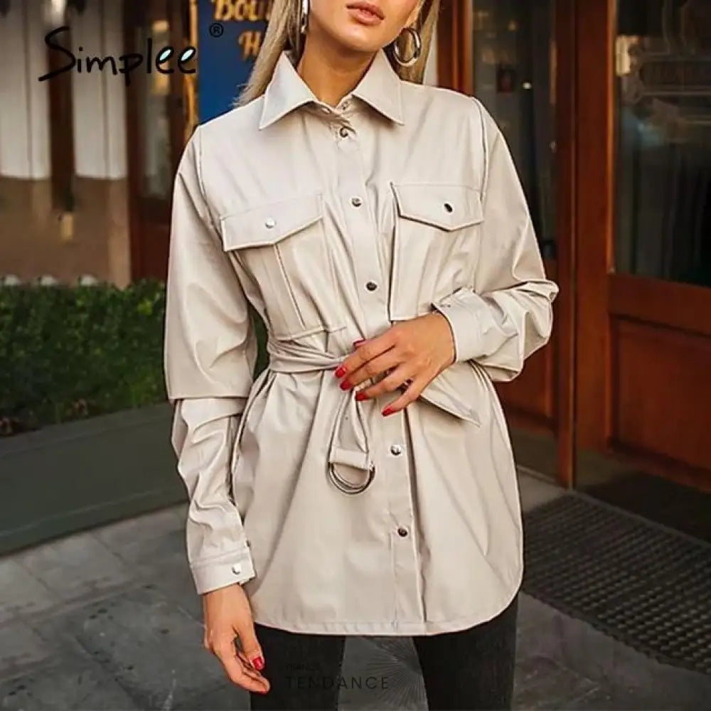 Veste Leather Casual | France-Tendance