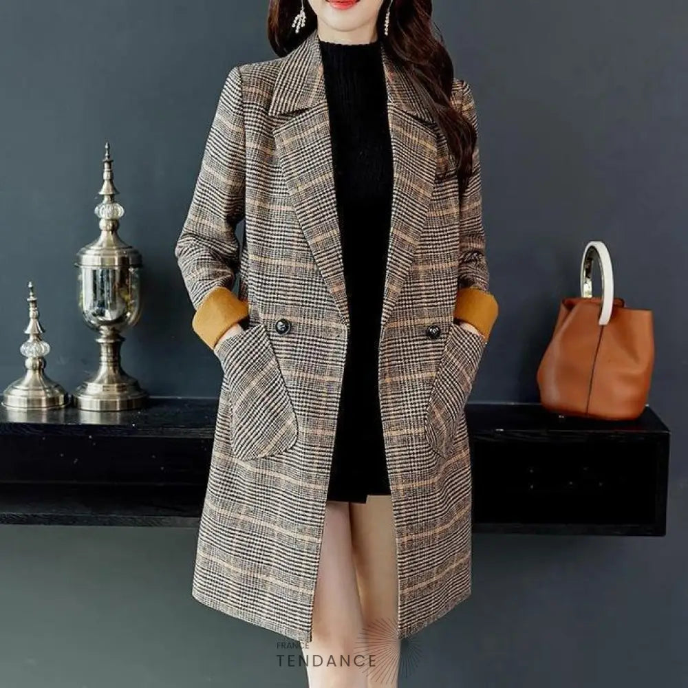Veste Longue Jacquart | France-Tendance